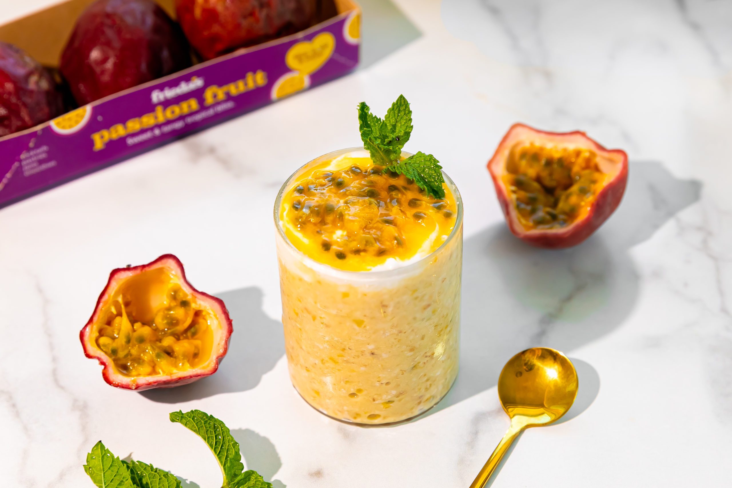 Passion Fruit Overnight Oats | Frieda's LLC - The Branded Produce Company