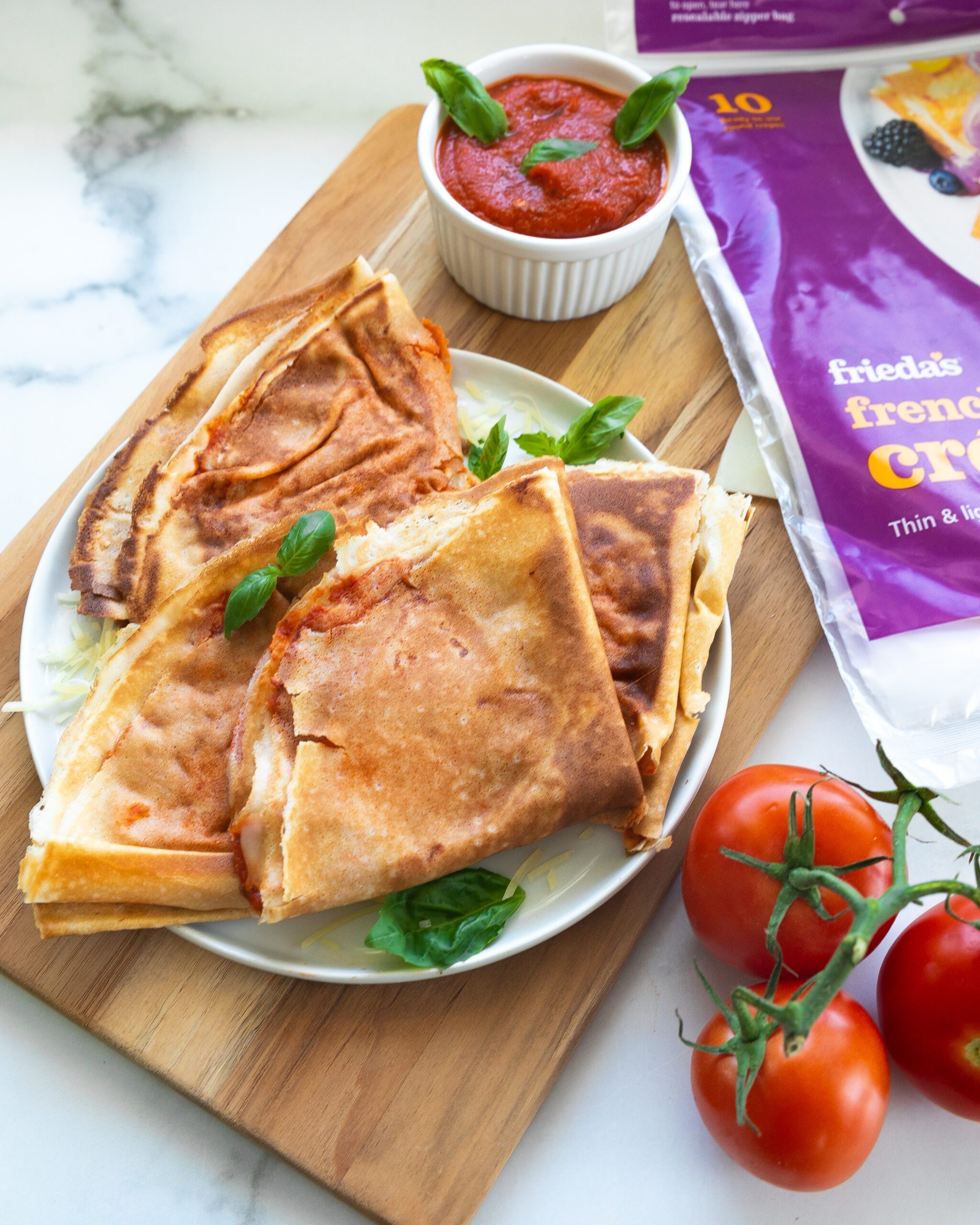 Savory Pizza Crêpes | Frieda's LLC - The Branded Produce Company